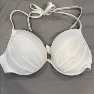 Shade & Shore White Halter Bra